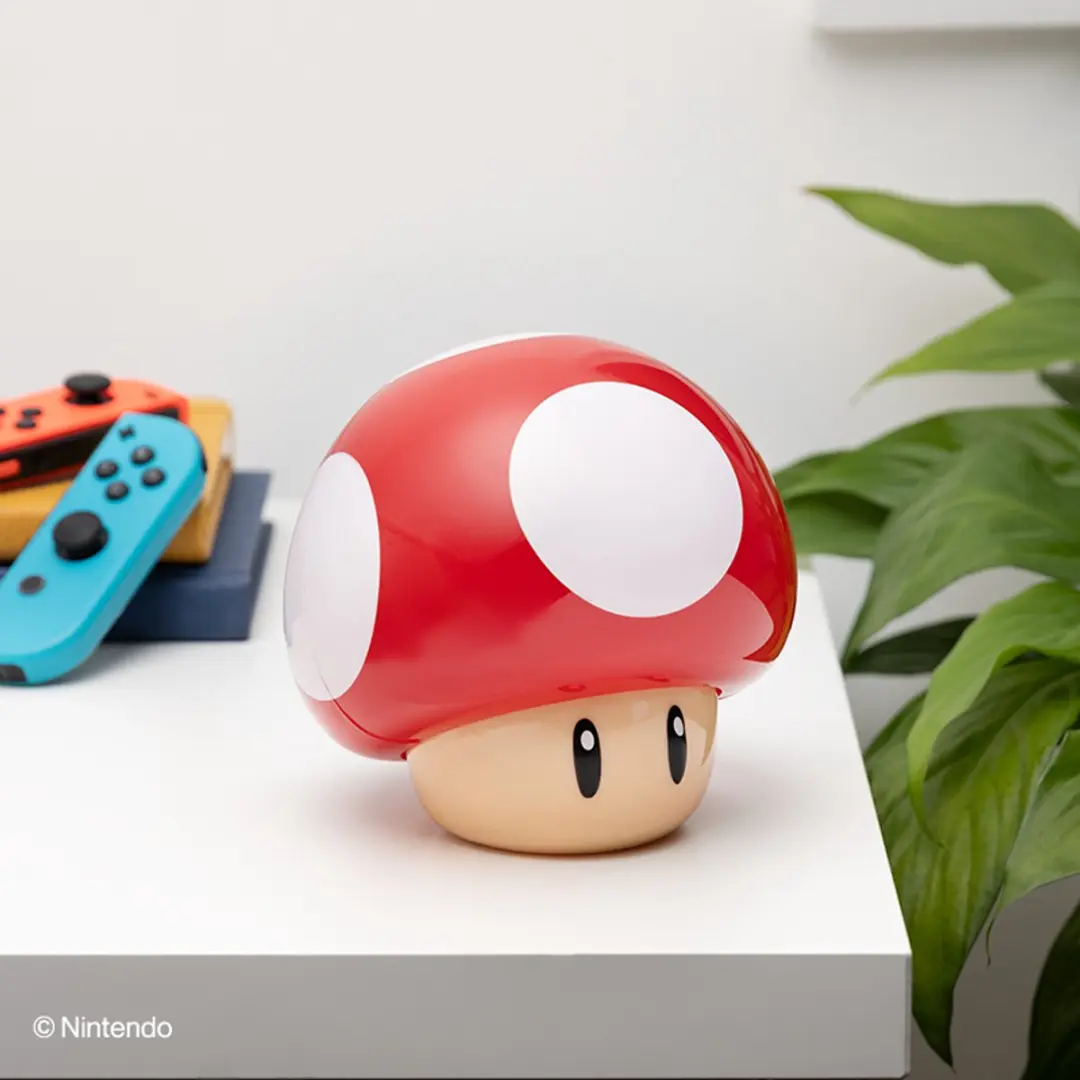 Paladone Super Mario Paddenstoel Figuurlamp - Rood licht