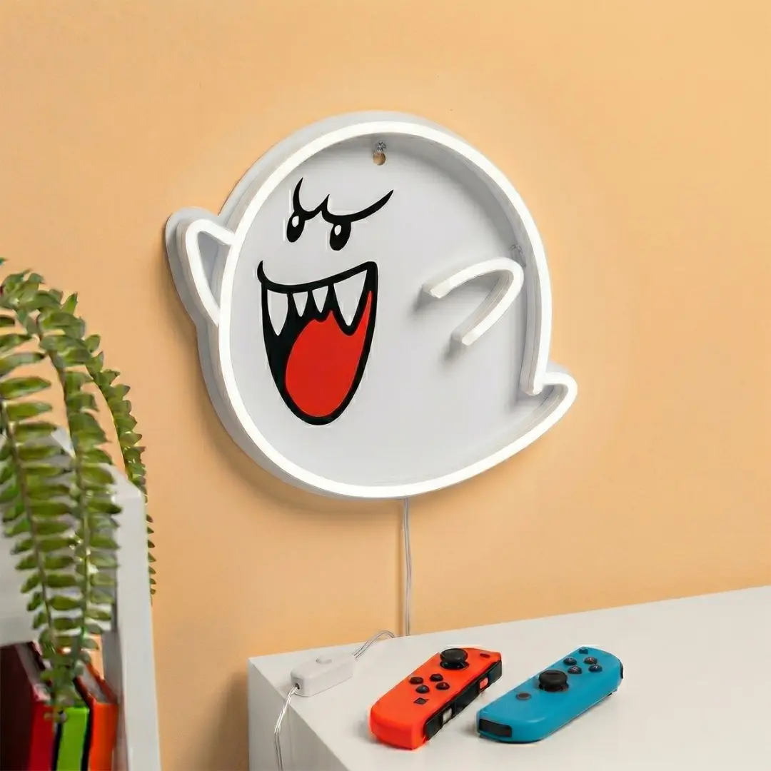 Paladone Super Mario Boo Neon Muurlamp - 5W Wit