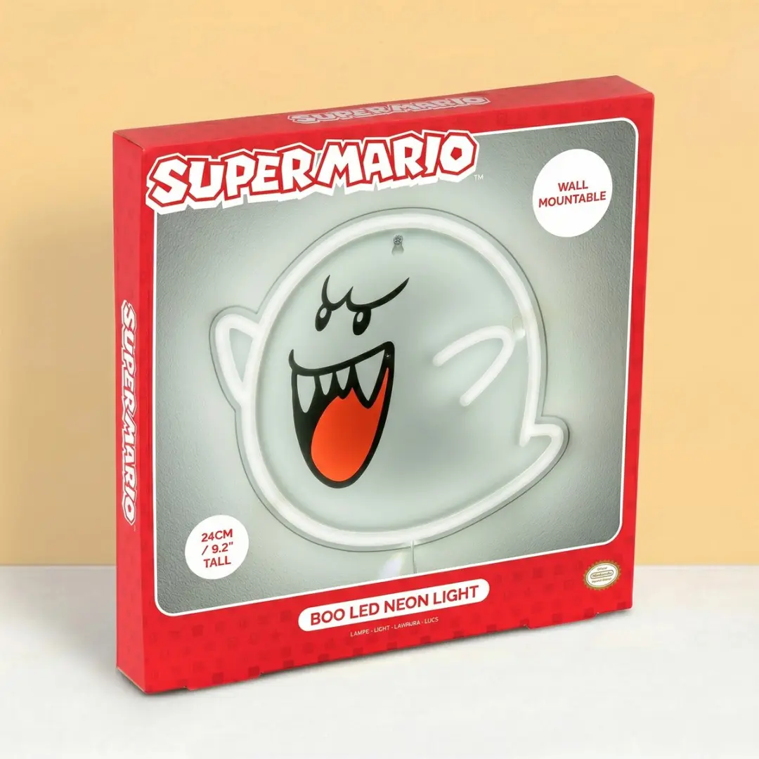 Paladone Super Mario Boo Neon Muurlamp - 5W Wit