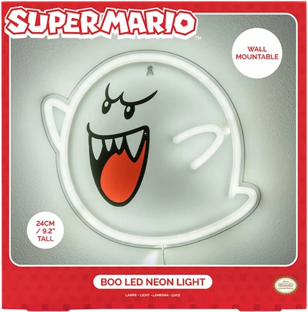 Paladone Super Mario Boo Neon Muurlamp - 5W Wit