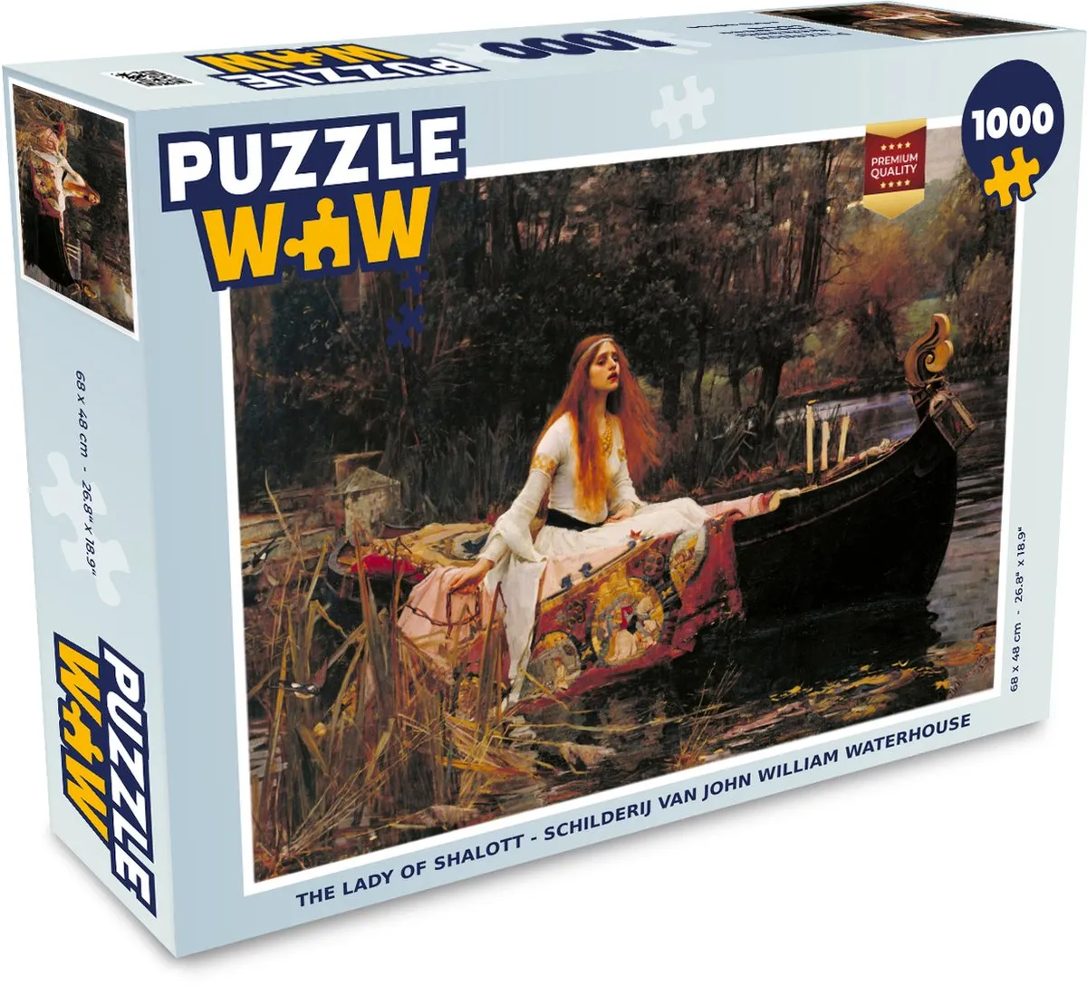 PuzzleWow The Lady of Shalott Legpuzzel 1000 Stuks - Multicolor