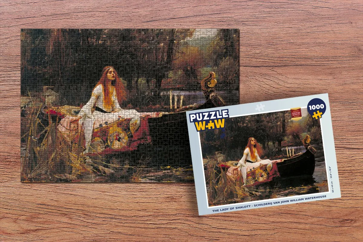 PuzzleWow The Lady of Shalott Legpuzzel 1000 Stuks - Multicolor