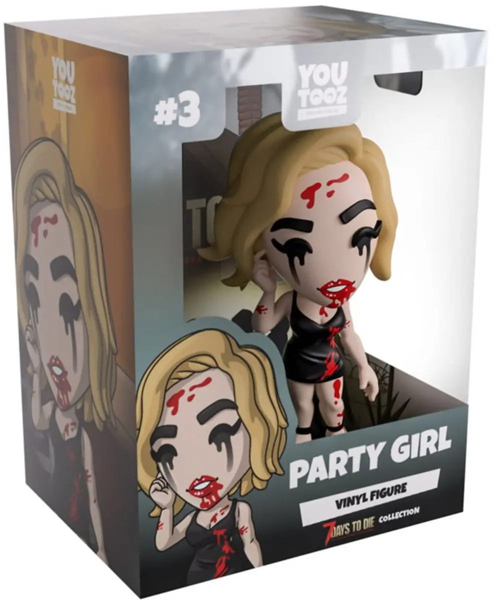Youtooz 7 Days to Die Party Girl Vinyl Figuur - 12cm - Multicolor - afbeelding 2 van 5