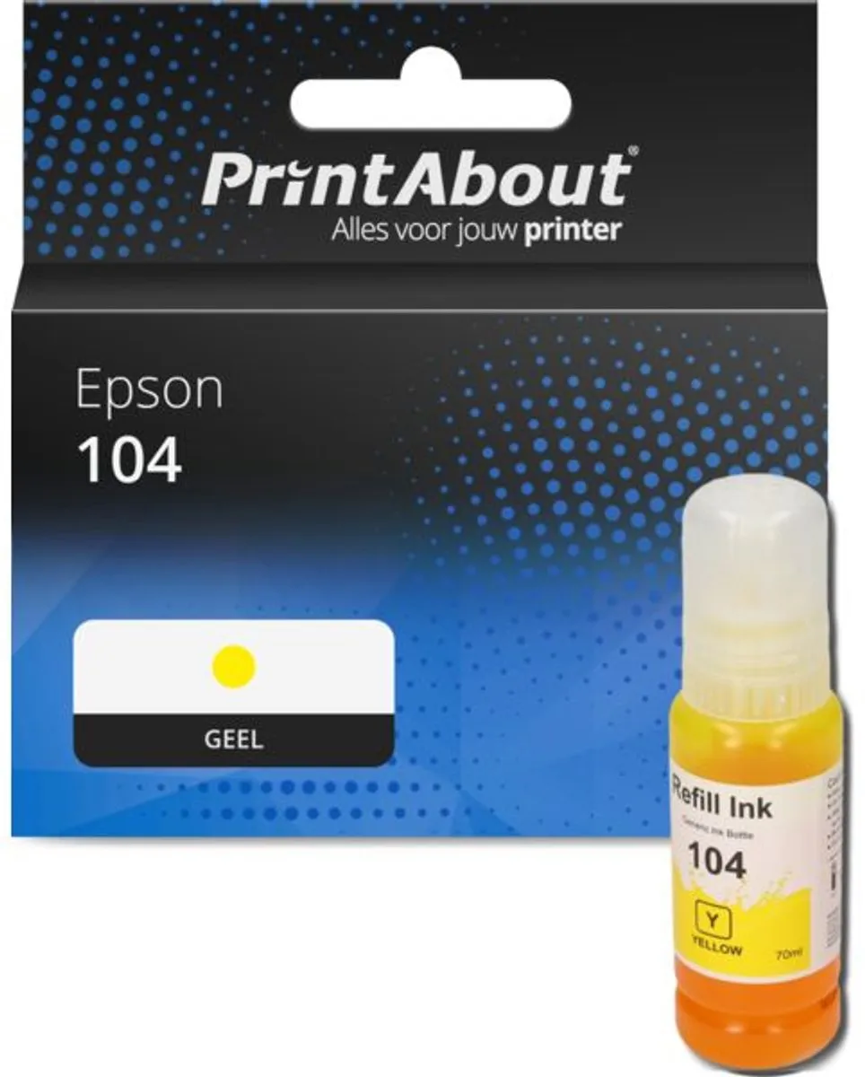 PrintAbout Inktcartridge C13T00P440 Geel - 70ml - Epson