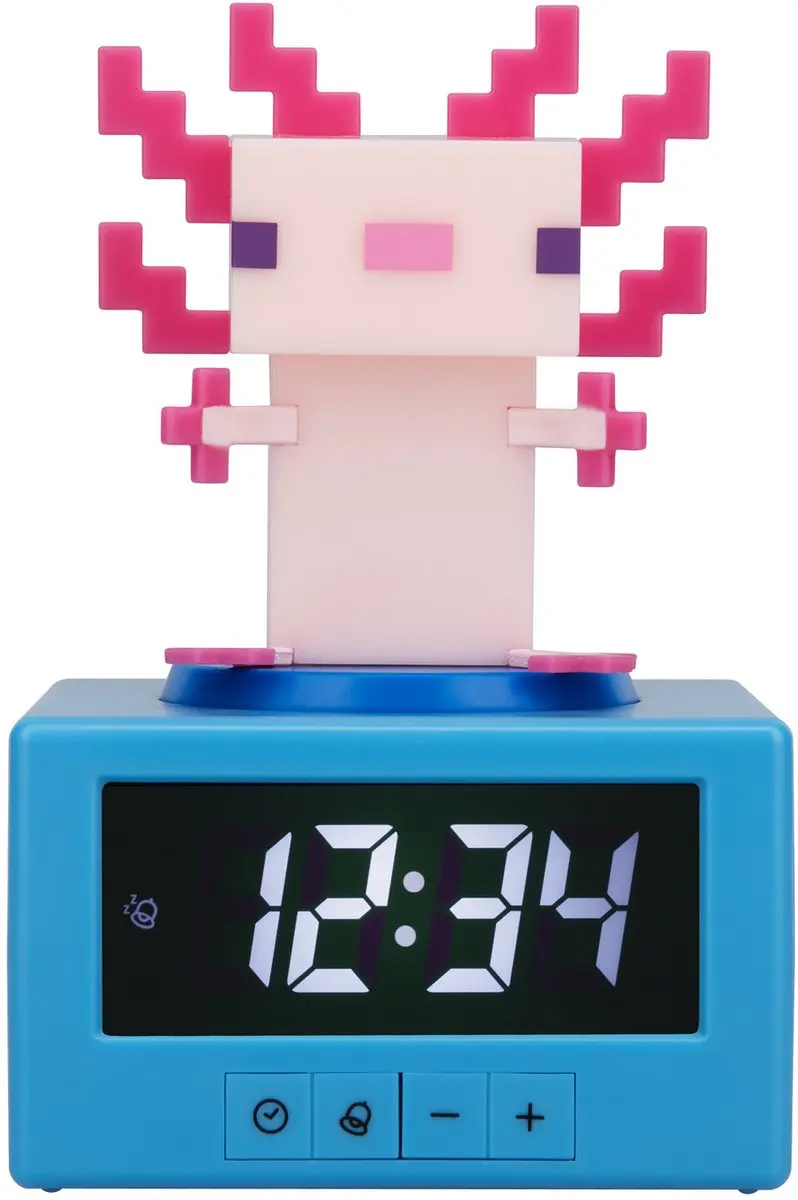 Paladone Minecraft Axolotl Wekker - Blauw