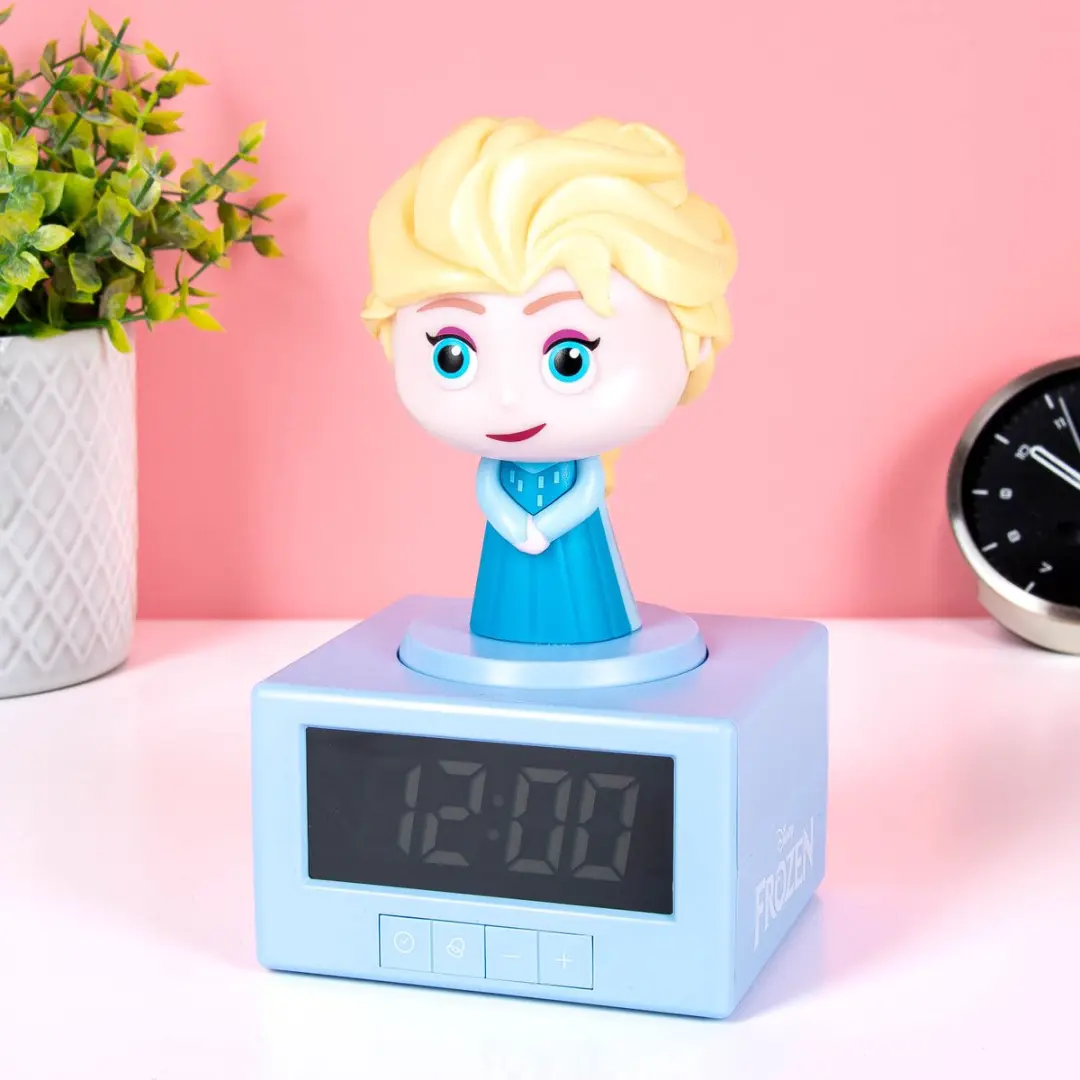 Paladone Frozen Elsa Icon Alarm Clock - Witte LED