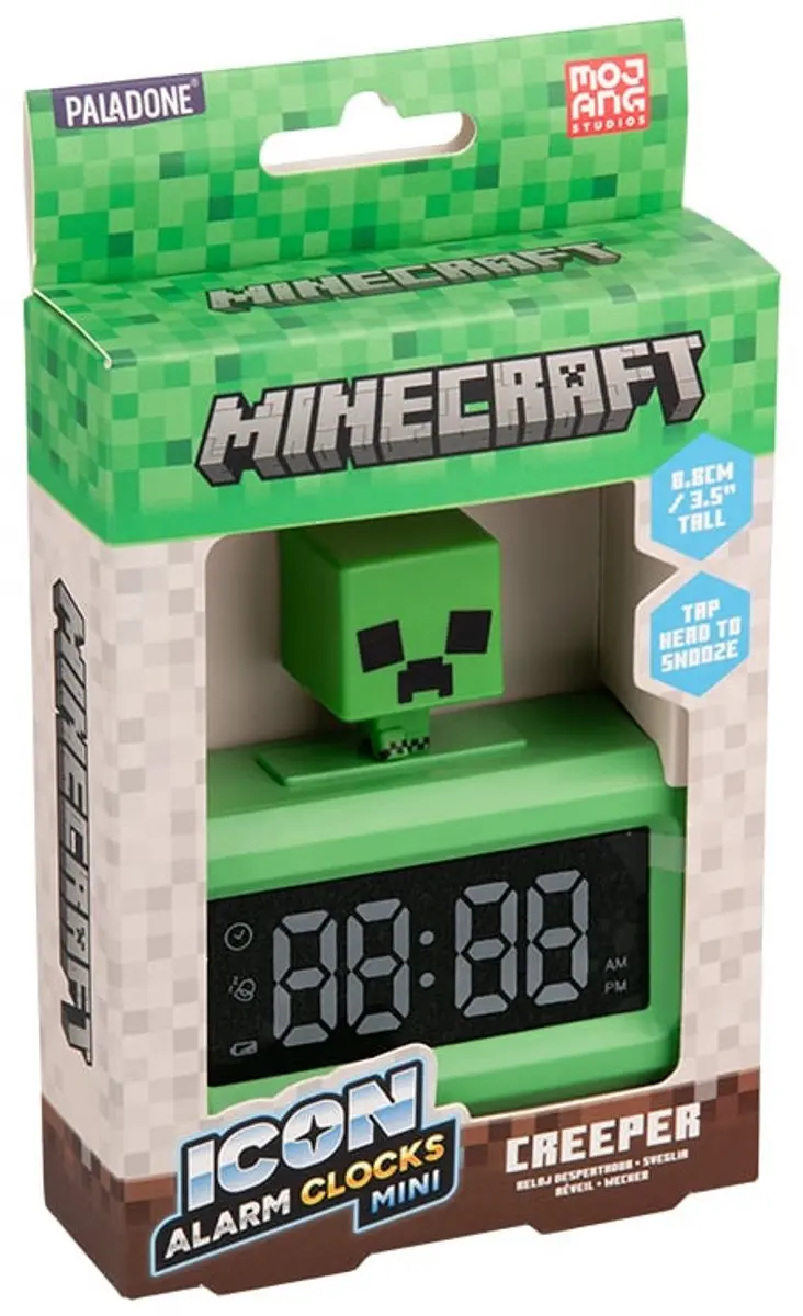 Paladone Minecraft Creeper Wekker - Groen