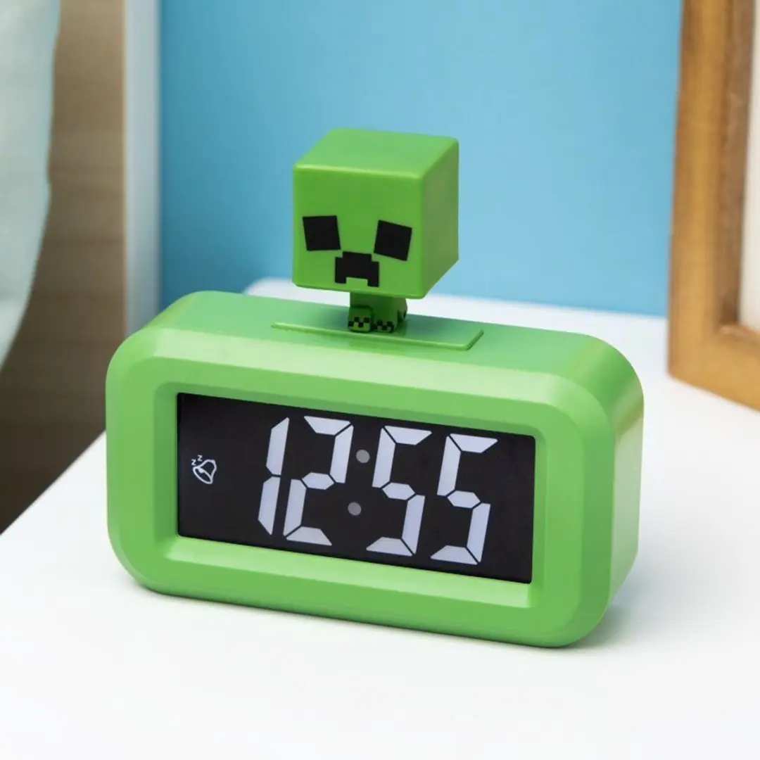 Paladone Minecraft Creeper Wekker - Groen