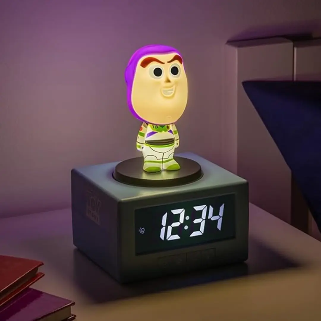 Paladone Buzz Lightyear Wekker met Nachtlamp - 14cm - Multi