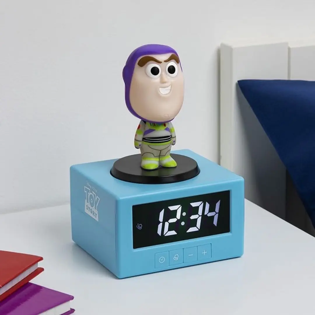 Paladone Buzz Lightyear Wekker met Nachtlamp - 14cm - Multi