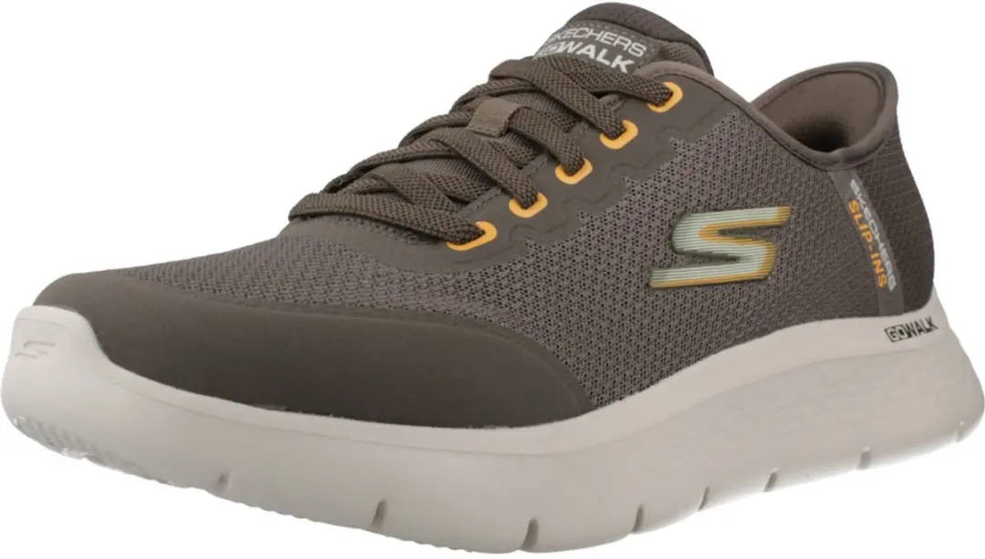 Skechers GO WALK FLEX NETRO Slip-Ins - Bruin - afbeelding 3 van 4