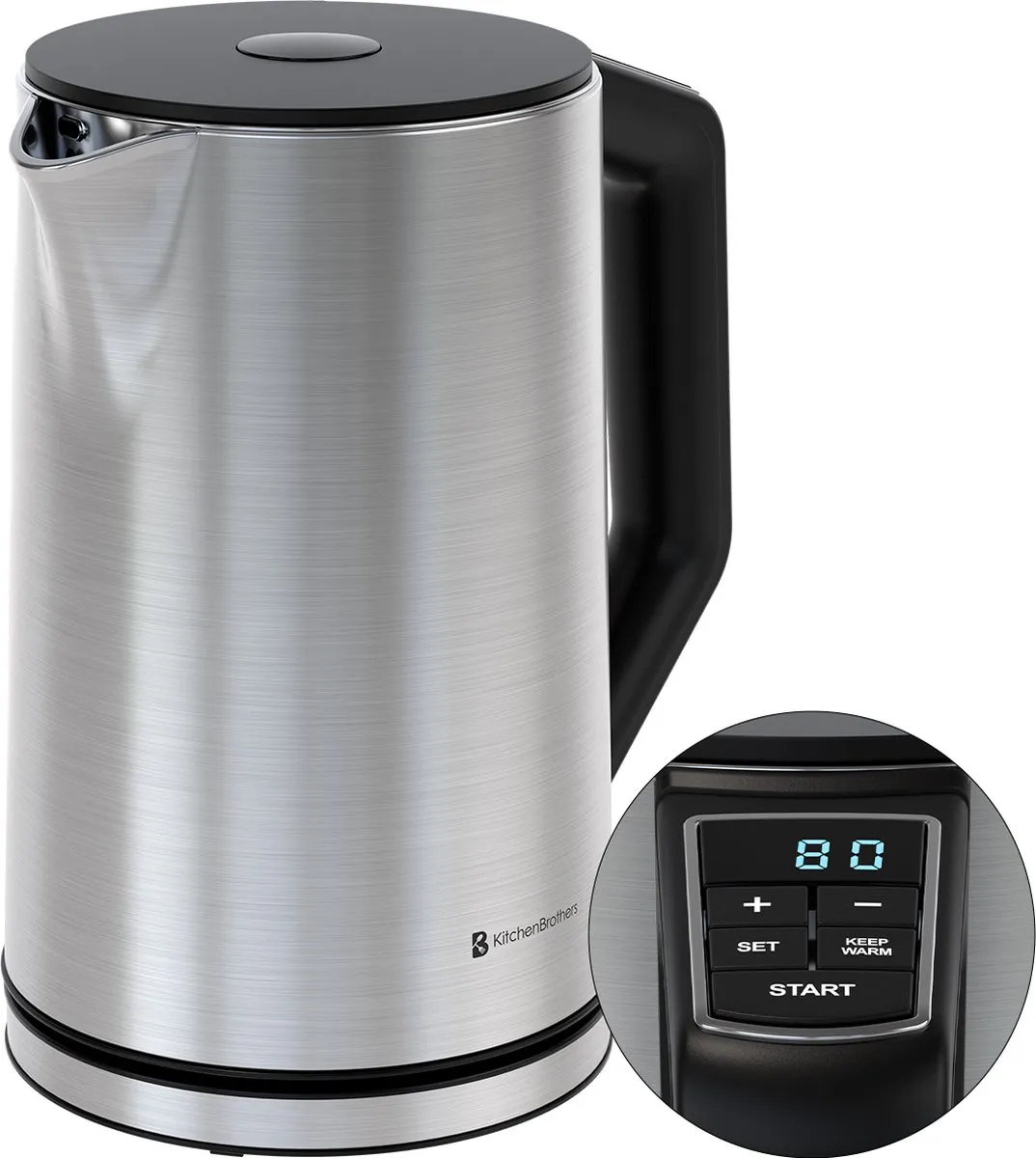 KitchenBrothers KB4063 Waterkoker 1,5L 2200W
