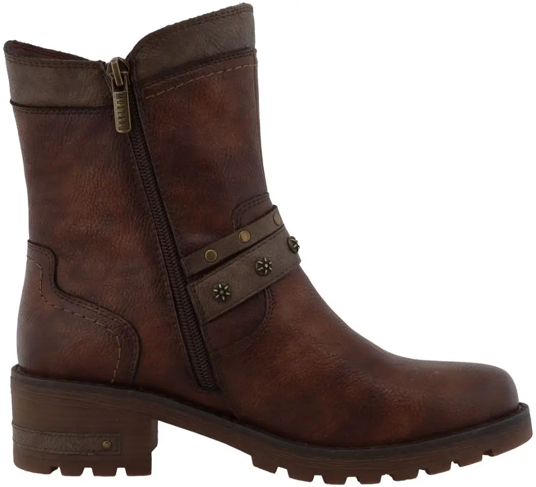 Mustang dames Tex-enkellaarsjes, gevoerd, bruin 15M0082002-brown