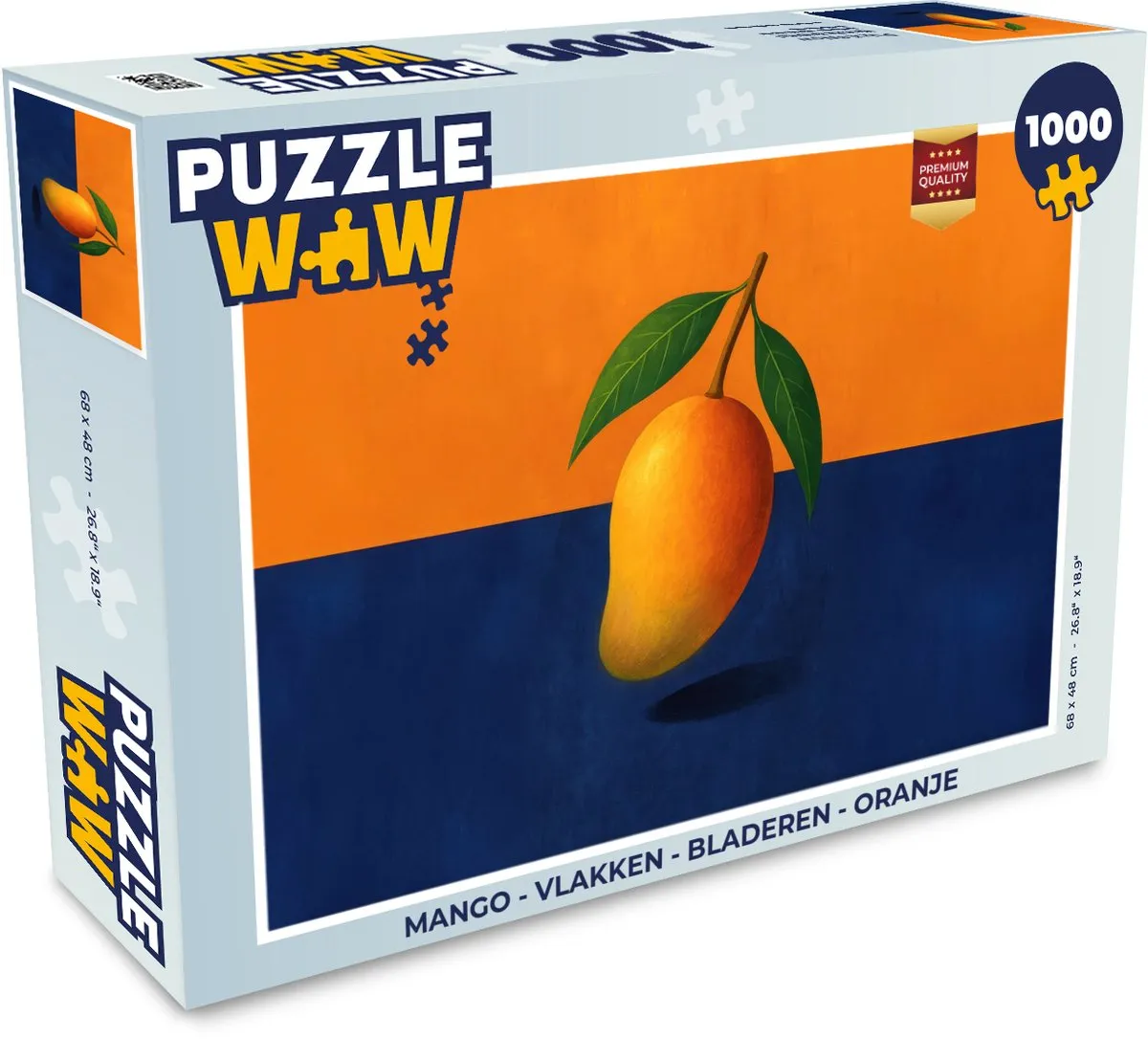 PuzzleWow Legpuzzel 1000 Stuks - Oranje