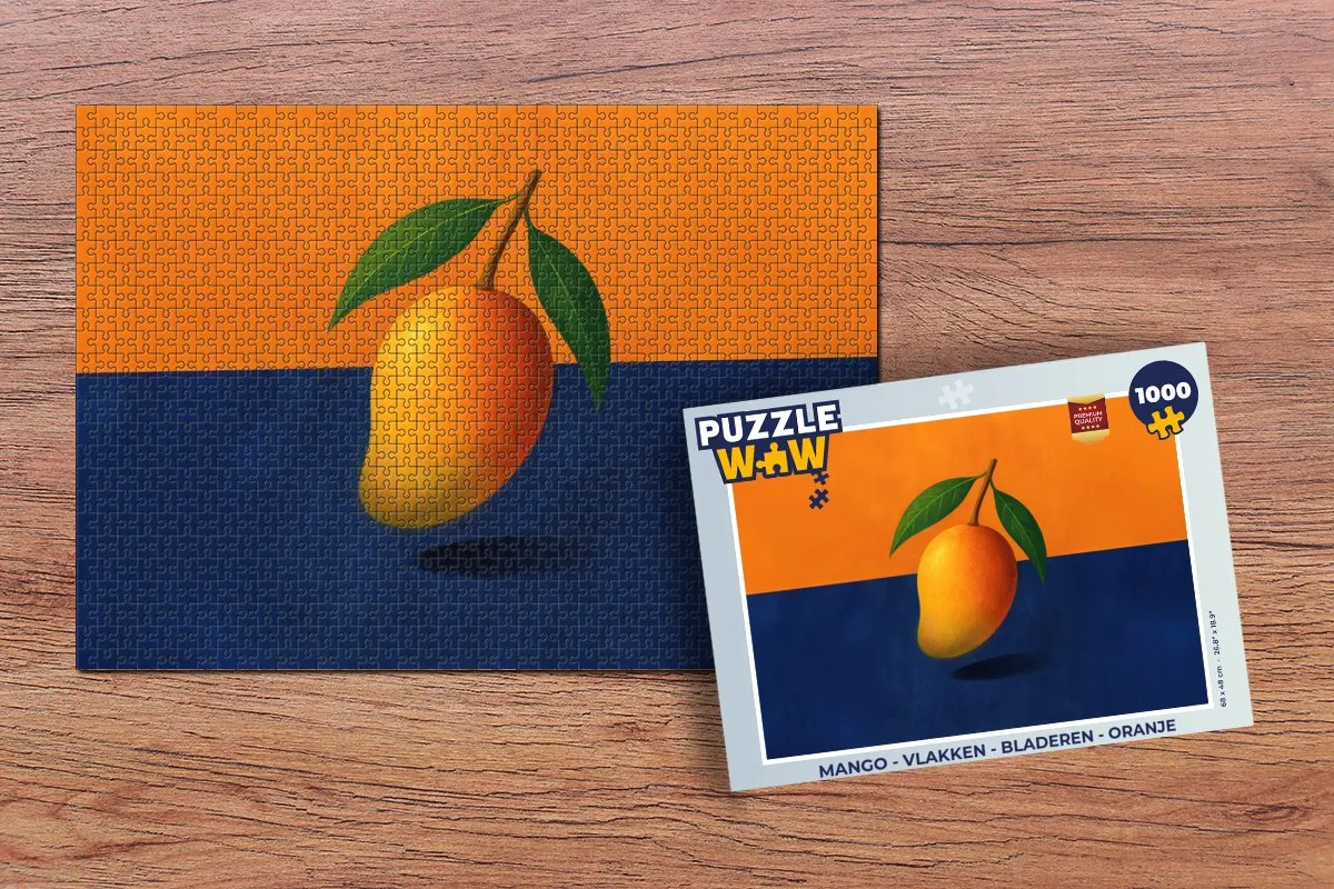 PuzzleWow Legpuzzel 1000 Stuks - Oranje