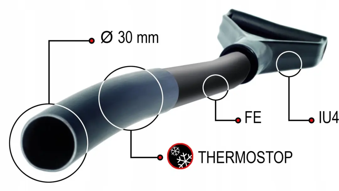 Prosperplast Ergonomische Sneeuwschop 50cm - Stalen Steel - afbeelding 2 van 5