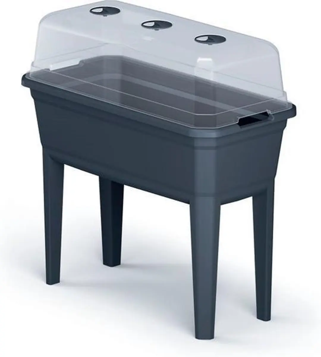 Prosperplast Hoge Tuinman met Dek - Antraciet - 74,9x36,8x77,8cm - afbeelding 3 van 6