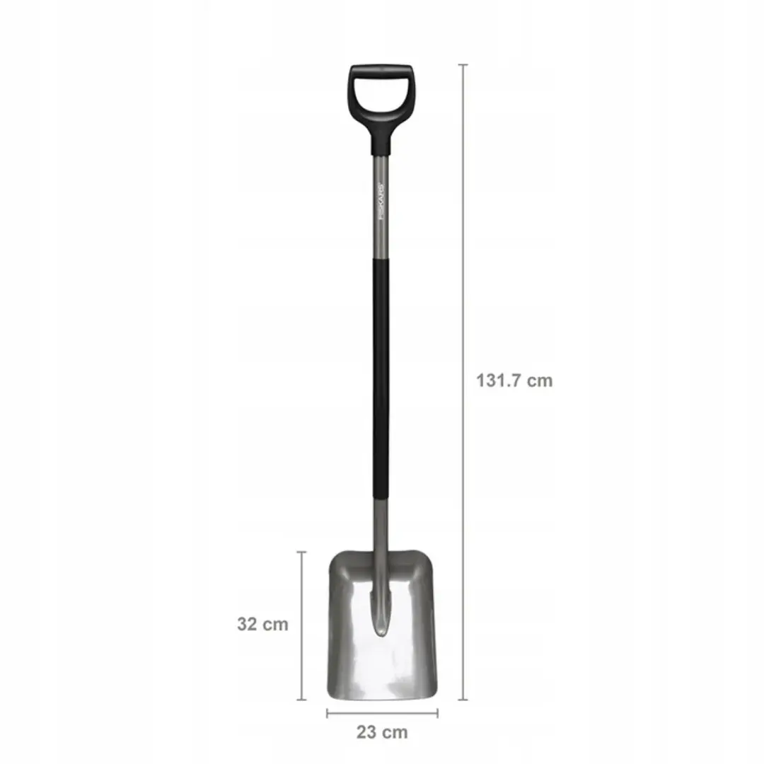 Fiskars Ergonomic Schep Boriumstaal 132cm - Grijs/Zwart - afbeelding 3 van 5