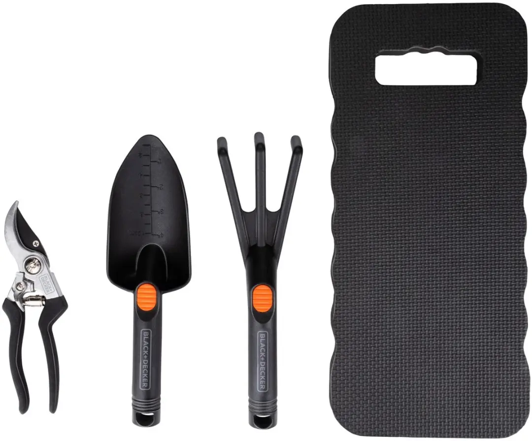 BLACK+DECKER Tuingereedschapset 4-delig