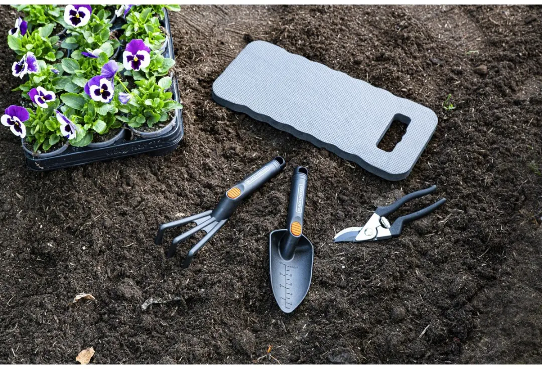 BLACK+DECKER Tuingereedschapset 4-delig - 13mm Snijcapaciteit - Zwart/Oranje - afbeelding 5 van 6