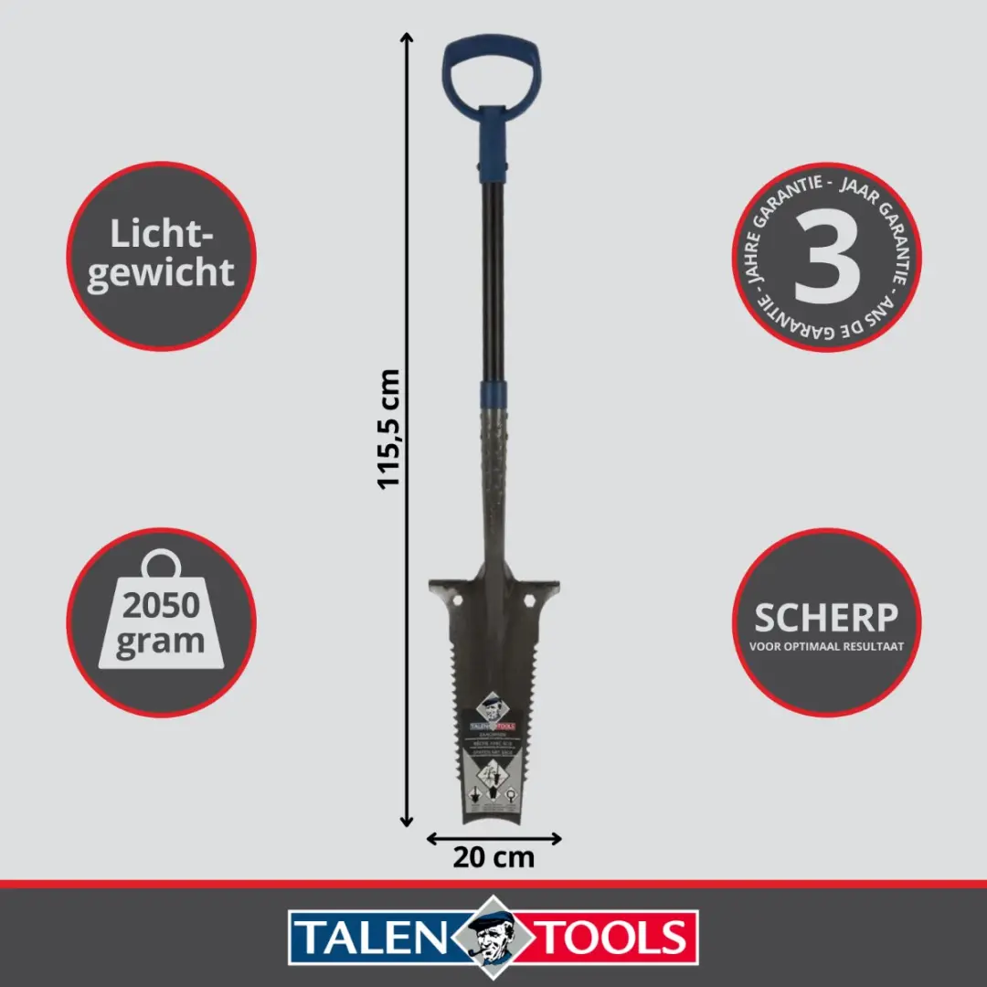 Talen Tools Zaagspade Boomwortelspade - 115 cm - afbeelding 2 van 6
