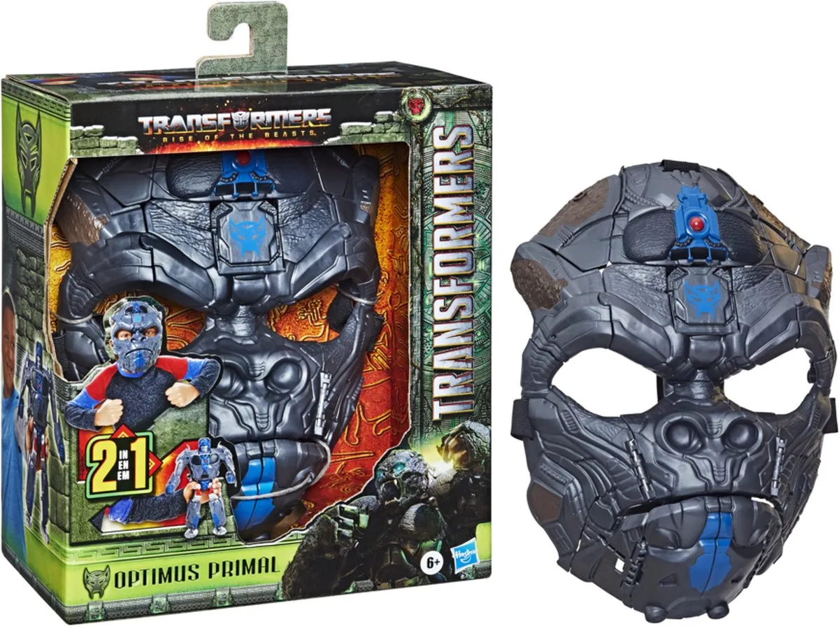 Transformers Optimus Primal Rise of the Beasts Masker - Grijs