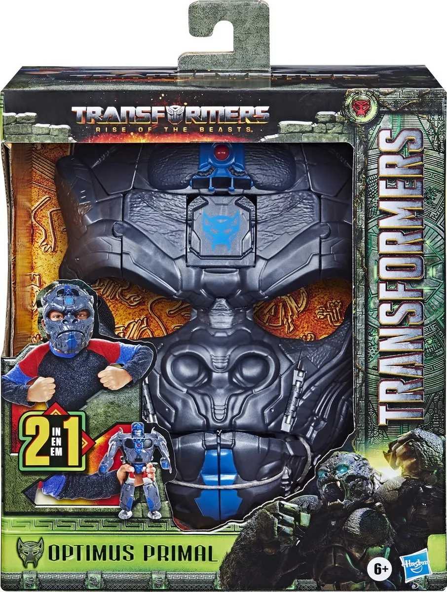 Transformers Optimus Primal Rise of the Beasts Masker - Grijs
