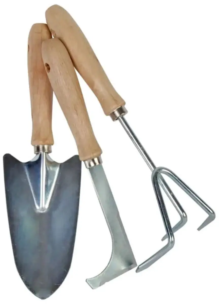 Talen Tools Verplantschepje Verzinkt Staal - Houten Handvat - afbeelding 3 van 3