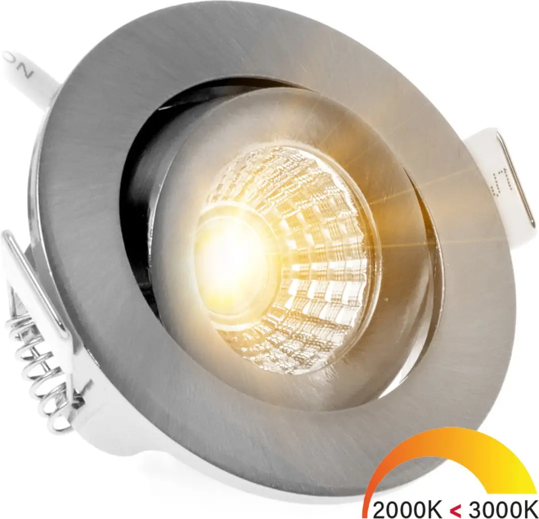 Ecodim LED Inbouwspot Nikkel 5W - IP54 - Kantelbaar