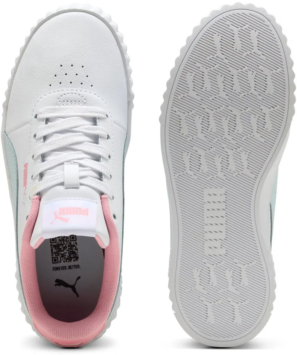 PUMA Carina 3.0 Jr Low Kinderschoenen - Maat 36 - Witte/Sea Glass - afbeelding 4 van 6