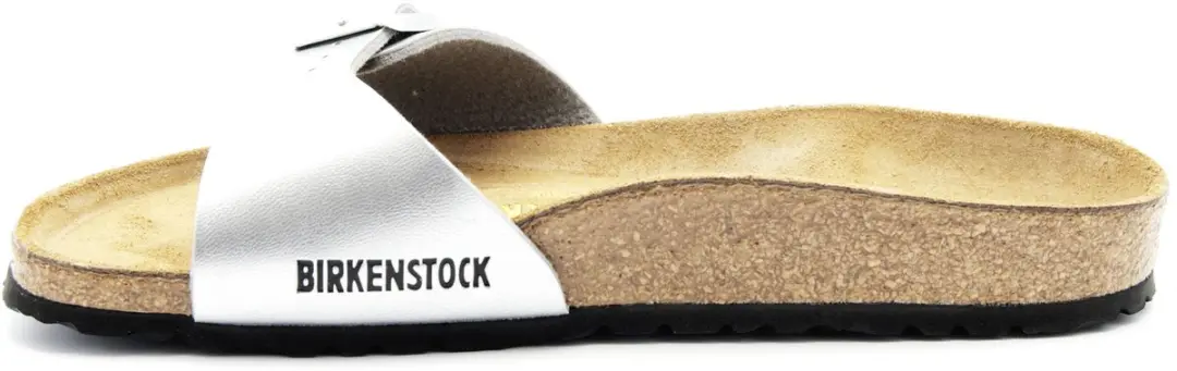 Birkenstock Madrid BF Slippers - Zilver - Maat 38 - afbeelding 2 van 6