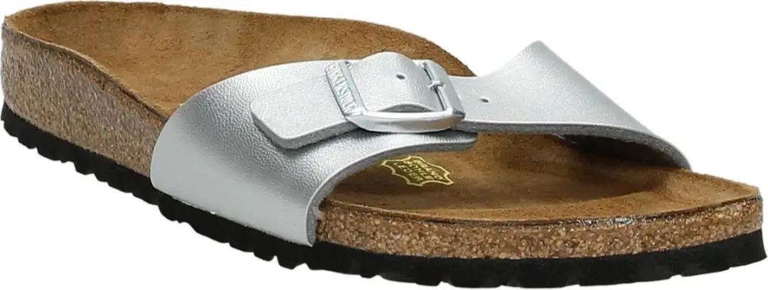 Birkenstock Madrid BF Slippers - Zilver - Maat 38 - afbeelding 5 van 6