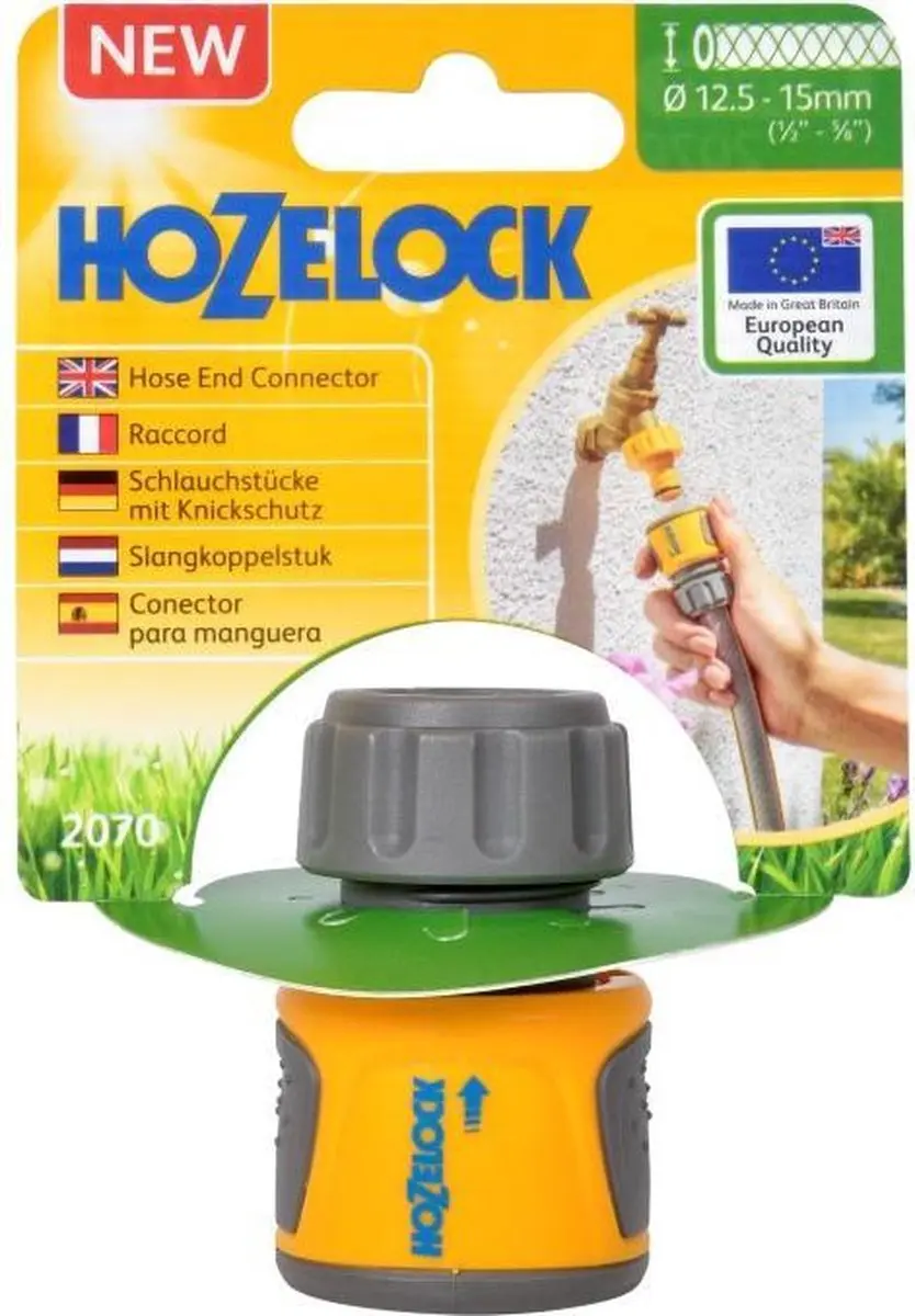 Hozelock Classic Slangstuk 12,5mm - Waterstop - afbeelding 2 van 6