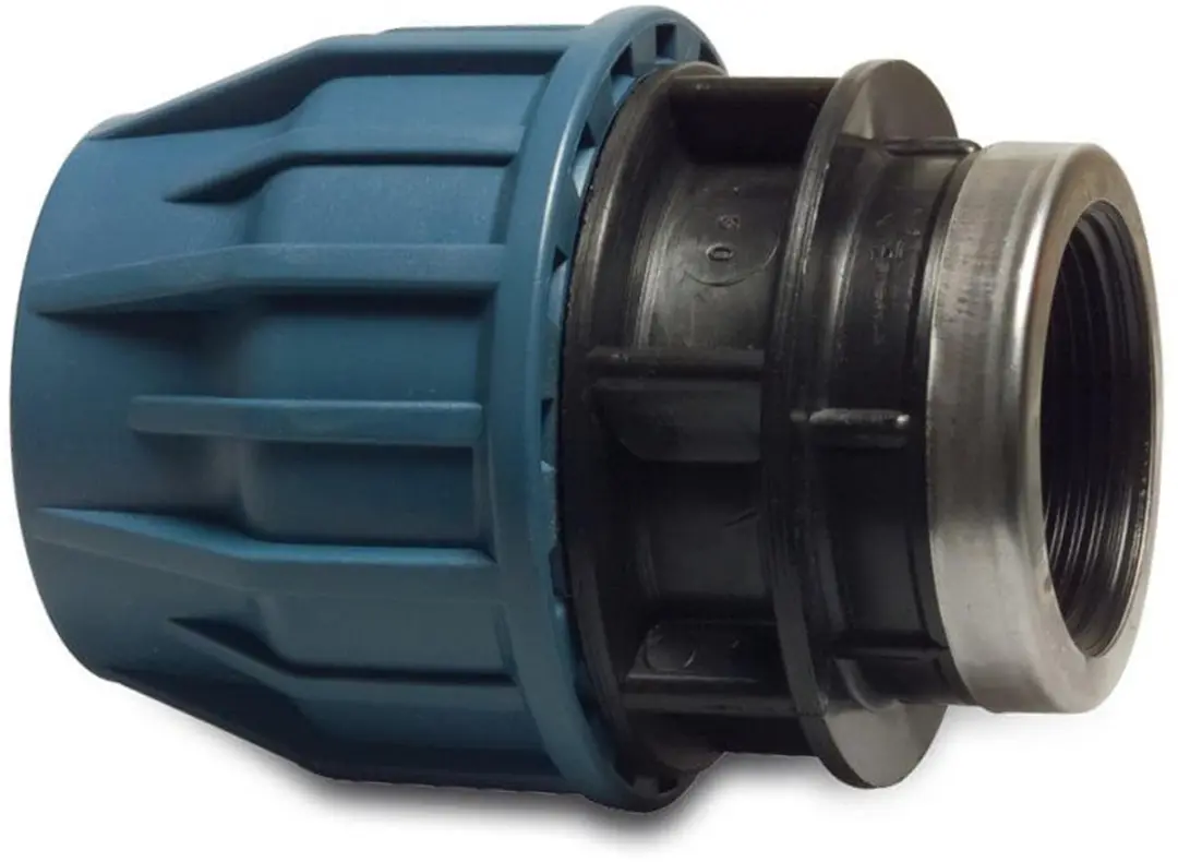 Tyleen toebehoren aansluitstuk binnen zwart / blauw 1/2 inch naar 16 mm Deltafix