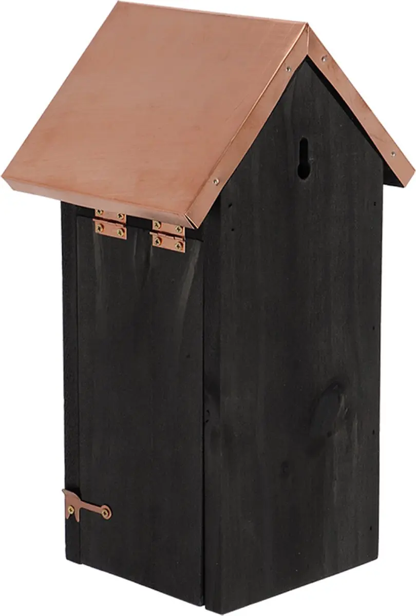 Esschert Design Vogelhuis Koolmees Nestkast - Zwart koper - afbeelding 2 van 6