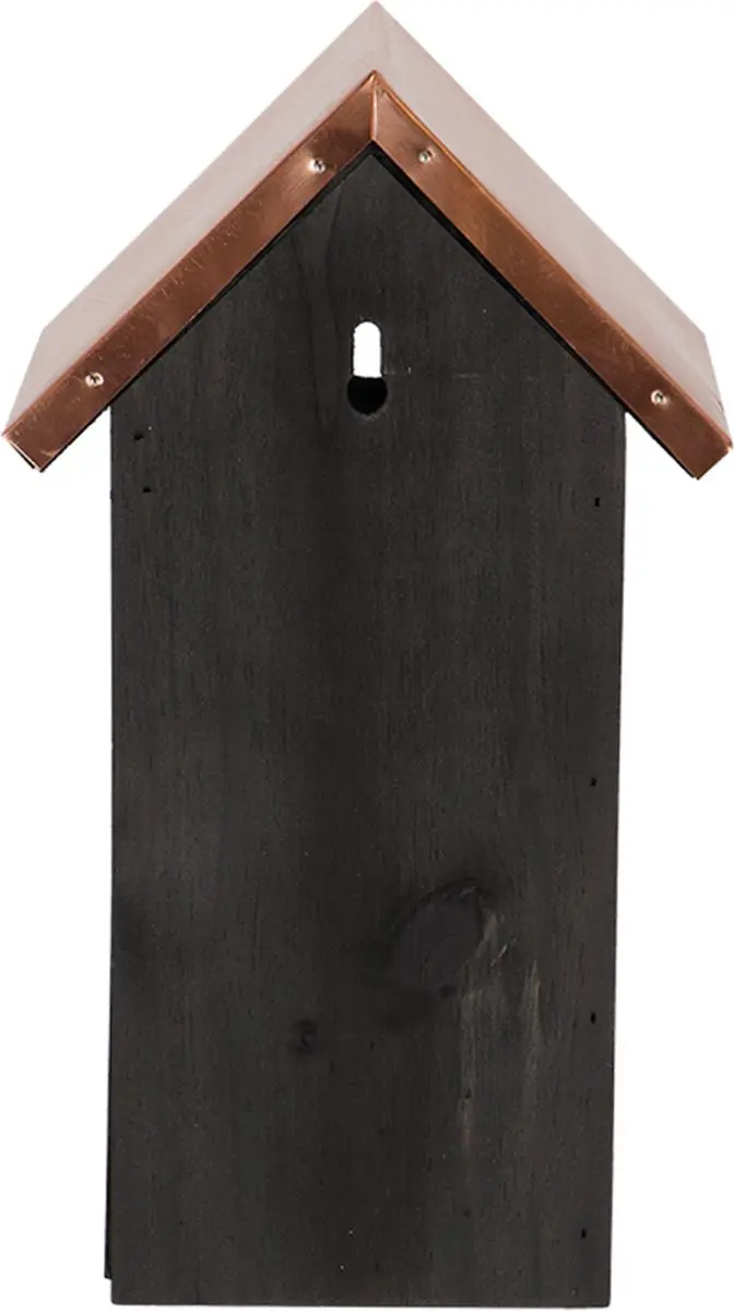 Esschert Design Vogelhuis Koolmees Nestkast - Zwart koper - afbeelding 3 van 6