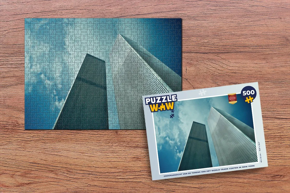 PuzzleWow World Trade Center Legpuzzel 500 Stuks - Multicolor