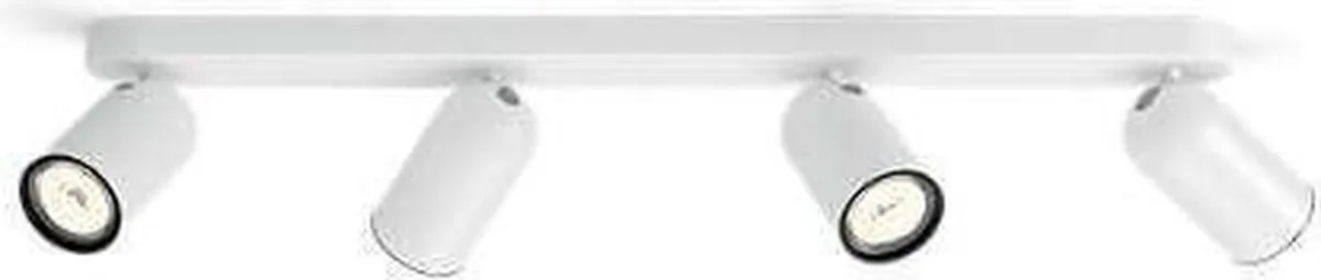Philips Pongee Opbouwspot 4-lichts - Wit