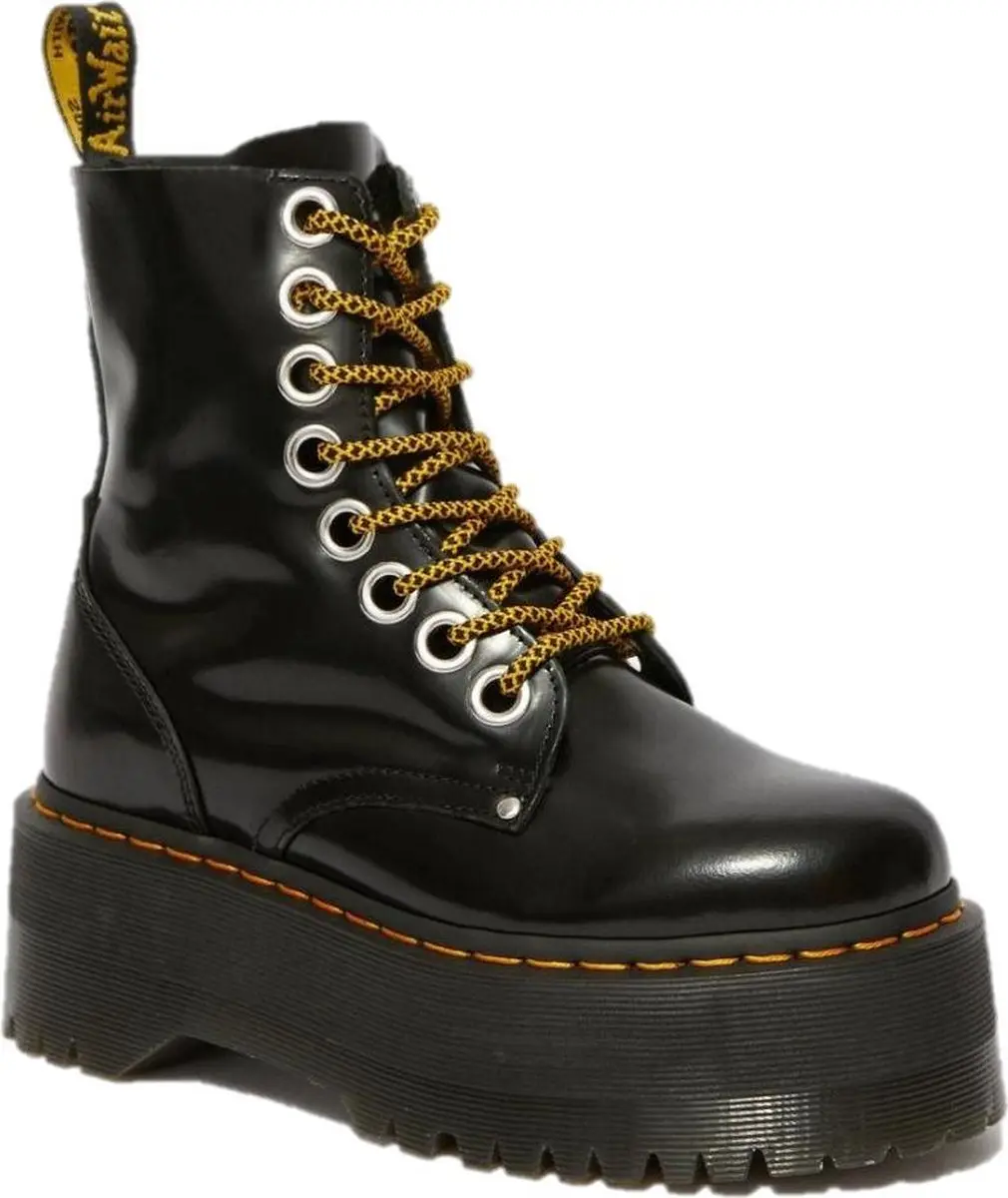 Dr. Martens Jadon Max 8 Eye Buttero Laarzen - Zwart