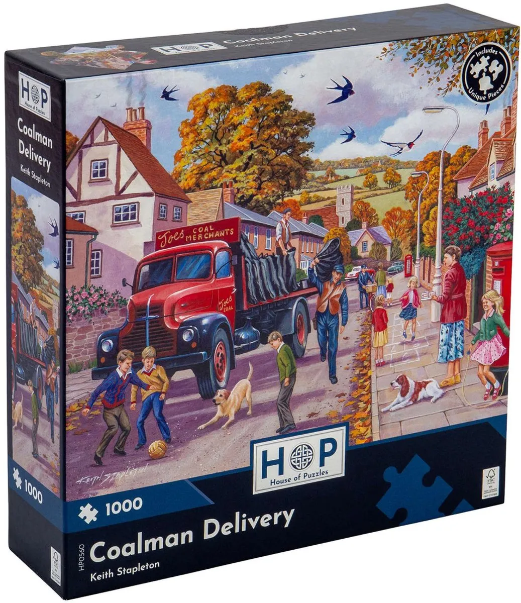 House Of Puzzles Coalman Delivery Legpuzzel 1000 Stuks - Multicolor