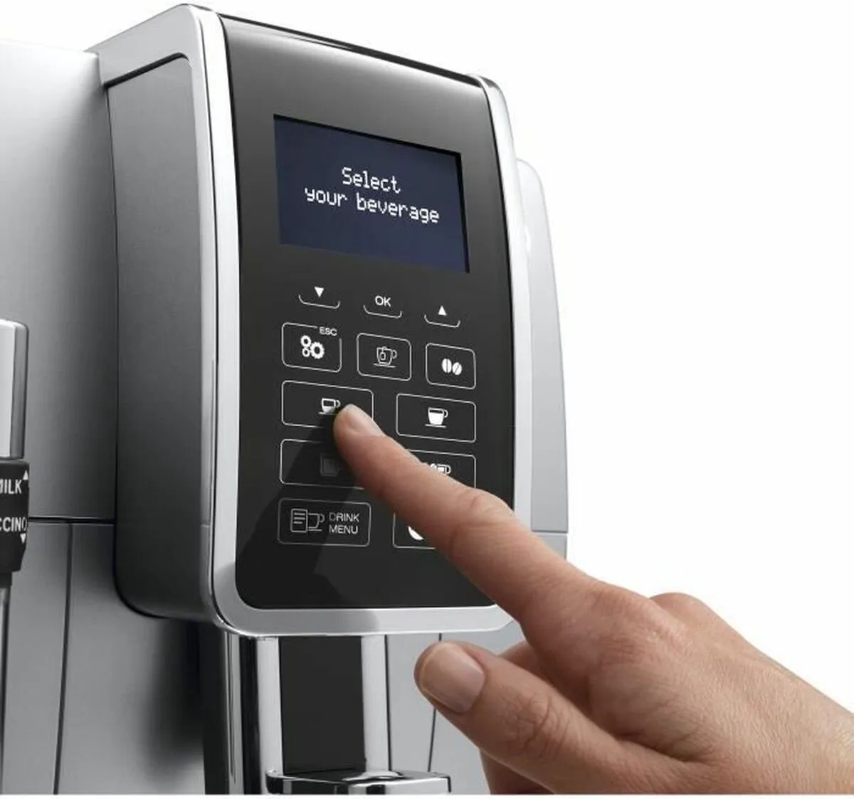 De'Longhi Dinamica ECAM350.35.SB Espressomachine - Zilver - afbeelding 6 van 6