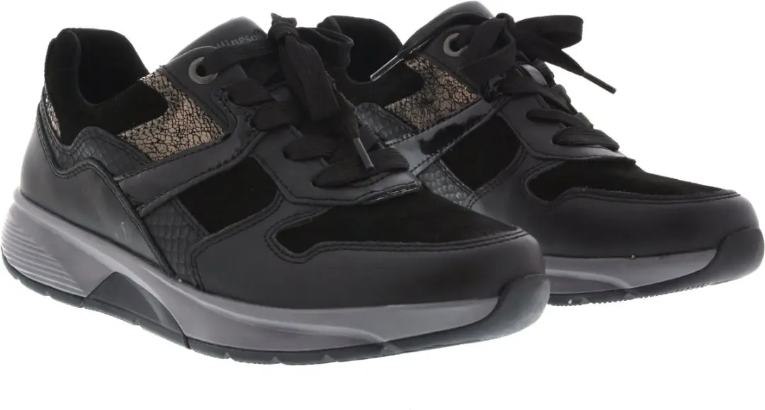 Gabor Rolling Soft Dames Sneakers - Zwart - Maat 38 - afbeelding 2 van 3