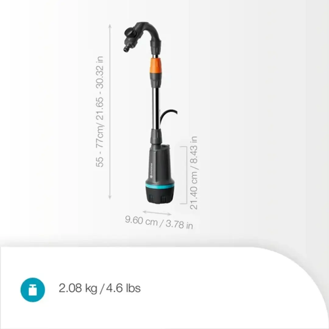 Gardena Akku-Regenfasspumpe 2400 ComfortAutomatic 18V
