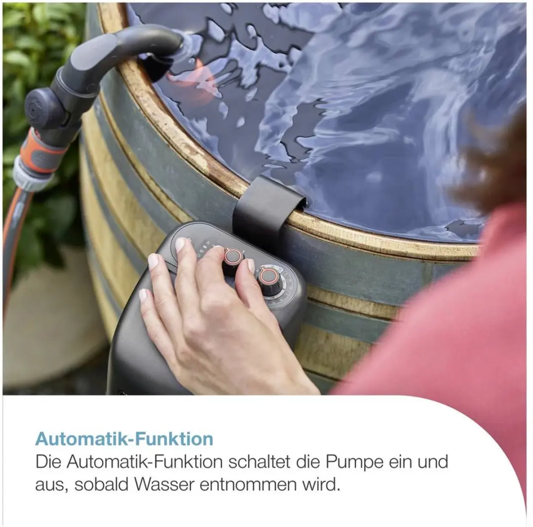 Gardena Akku-Regenfasspumpe 2400 ComfortAutomatic 18V - 2400 l/h - afbeelding 6 van 6