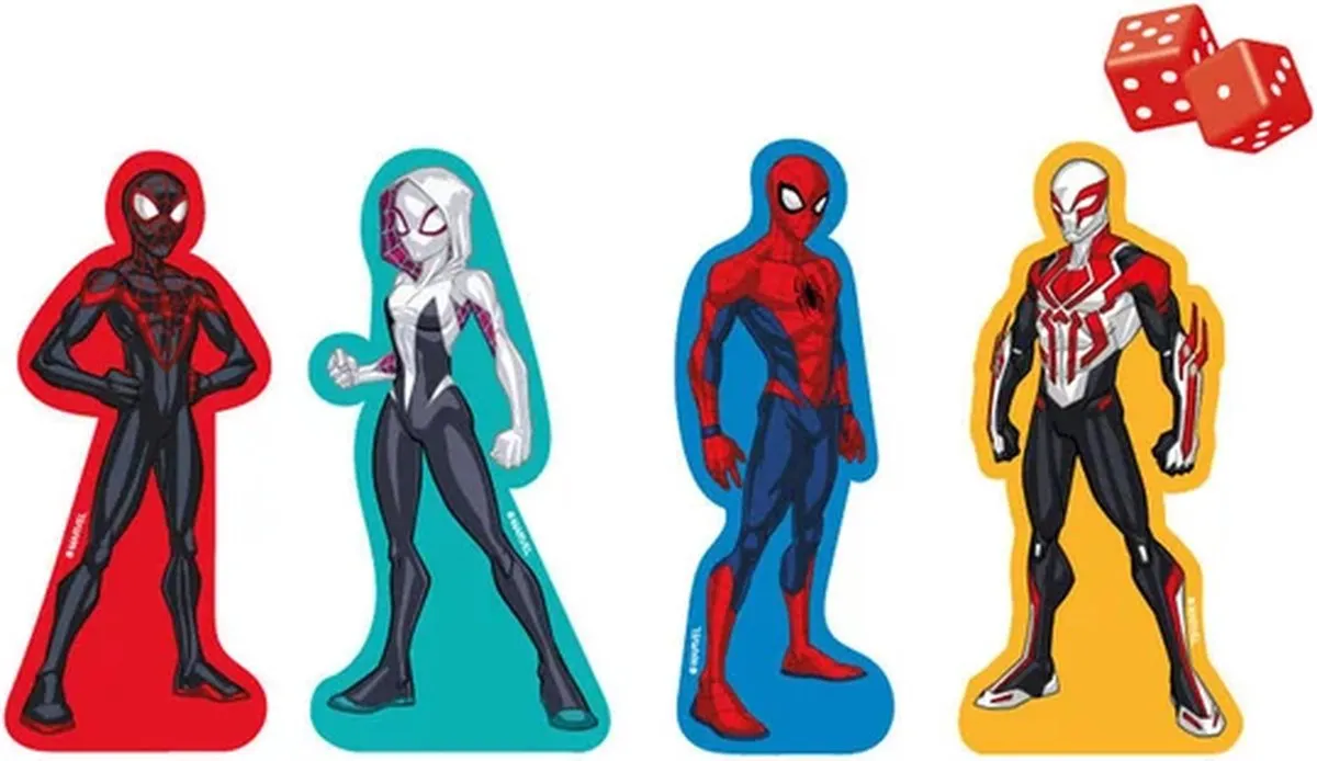 Spider-Man Slangen en Ladders Bordspel - 6 Spelers - Multi Kleuren