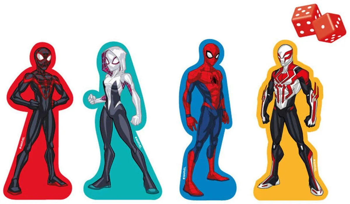 Spider-Man Slangen en Ladders Bordspel - 6 Spelers - Multi Kleuren