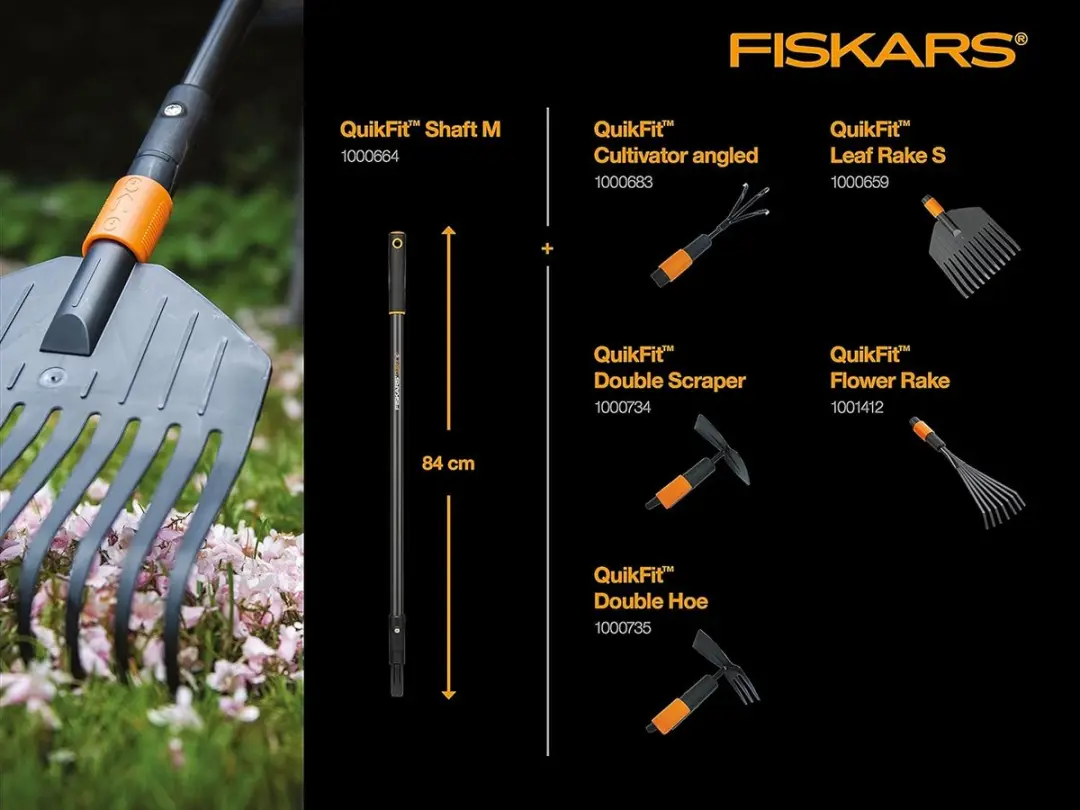 Fiskars Quikfit Dubbele Tuinhak Schoffel - afbeelding 5 van 6