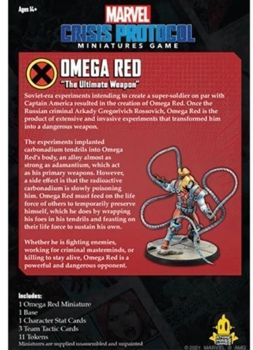 Marvel Crisis Protocol Omega Red Expansion CP 54 - 2-4 Spelers