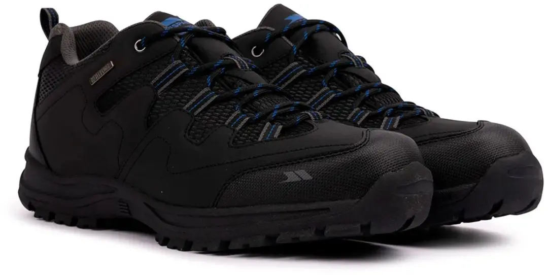 Trespass Finley Low Cut Wandelschoenen - 44 - Black/Blue - afbeelding 5 van 6