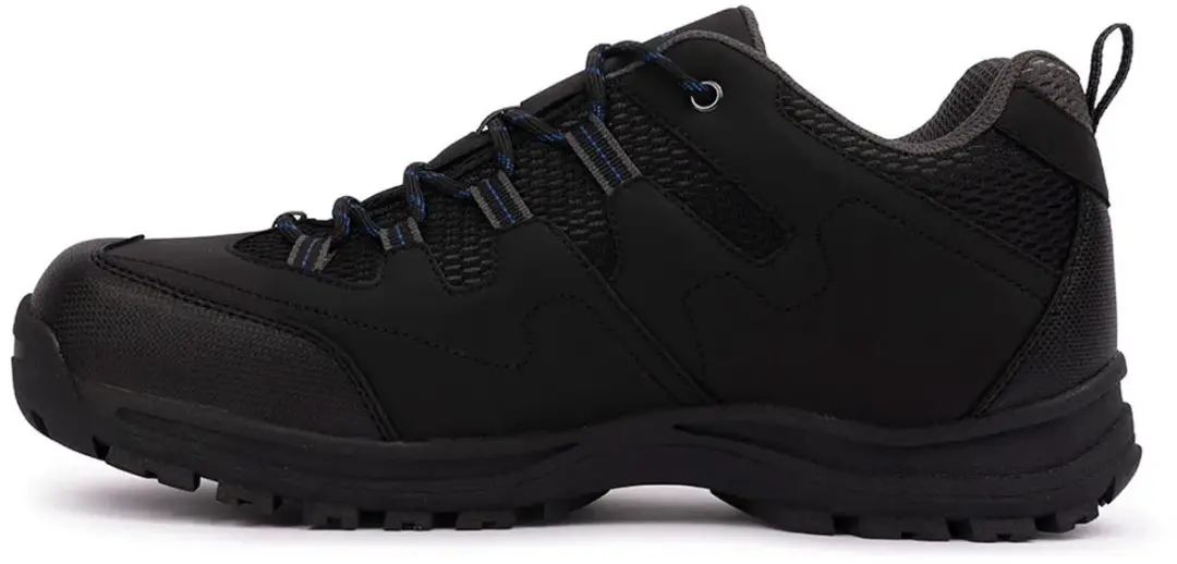 Trespass Finley Low Cut Wandelschoenen - 44 - Black/Blue - afbeelding 4 van 6